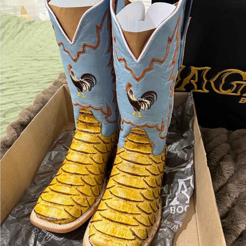 Alpha Western Wear Honey Python Boots
